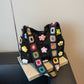 📢📢50% DE DESCONTO!! ⏰ Bolsa feminina de ombro em crochê estilo étnico