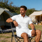 Conjunto masculino de verão de 2 peças: polo e shorts