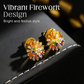 📢📢50% DE DESCONTO !! ⏰Brincos de pressão com motivos de fogos de artifício coloridos para mulher