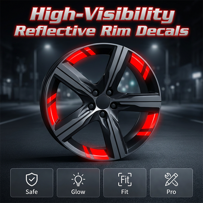 Autocolantes refletivos para jantes de carro