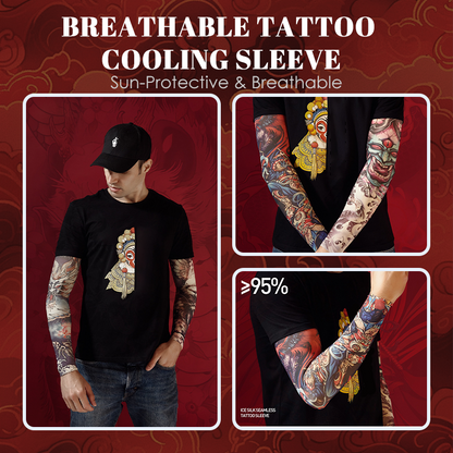 Manga de arrefecimento para tatuagens, respirável e com proteção solar