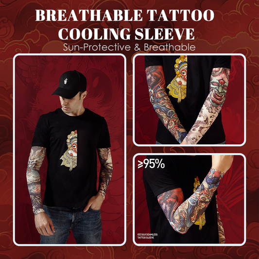 Manga de arrefecimento para tatuagens, respirável e com proteção solar