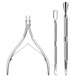 3PCS Professional Cuticle Nipper & Pusher Set