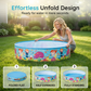 🏡💦Large Foldable Backyard Wading Pool for Whole Family & Pets – Instant Summer Fun For Kids & Year-Round Play 🏖️