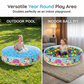 🏡💦Large Foldable Backyard Wading Pool for Whole Family & Pets – Instant Summer Fun For Kids & Year-Round Play 🏖️