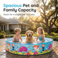 🏡💦Large Foldable Backyard Wading Pool for Whole Family & Pets – Instant Summer Fun For Kids & Year-Round Play 🏖️