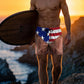 Men's Patriotic Printed Swim Trunks